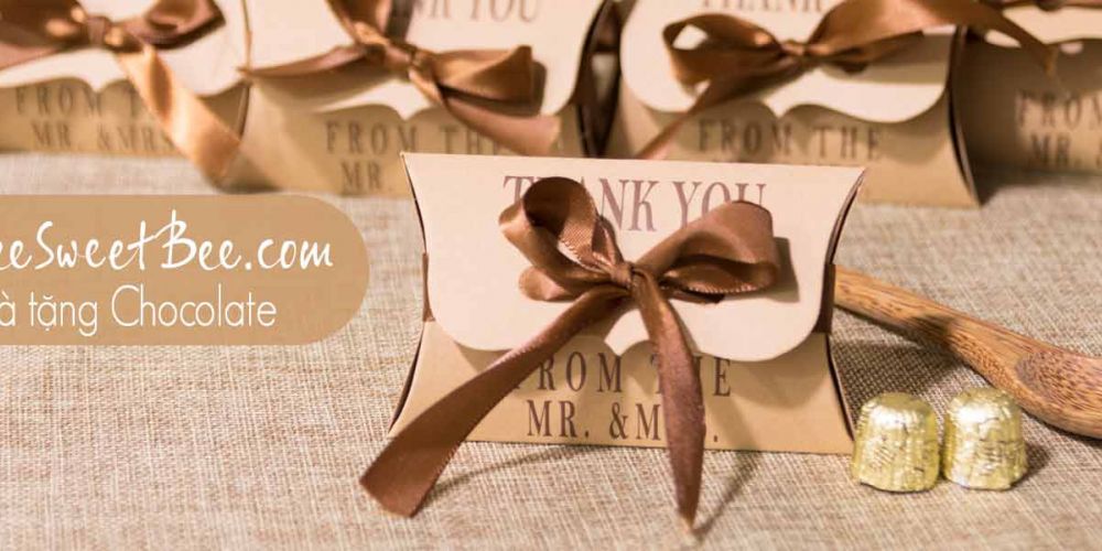 Quà tặng cảm ơn sau đám cưới chocolate – phong cách mới lạ
