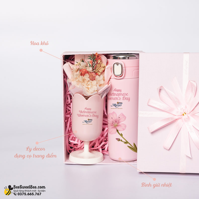 Siêu đáng yêu với set quà tặng phái nữ 20/10 SB018