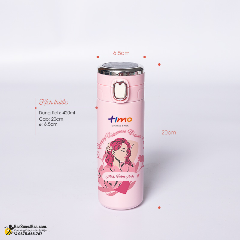 Kích thước nhỏ gọn bình giữ nhiệt BLY006