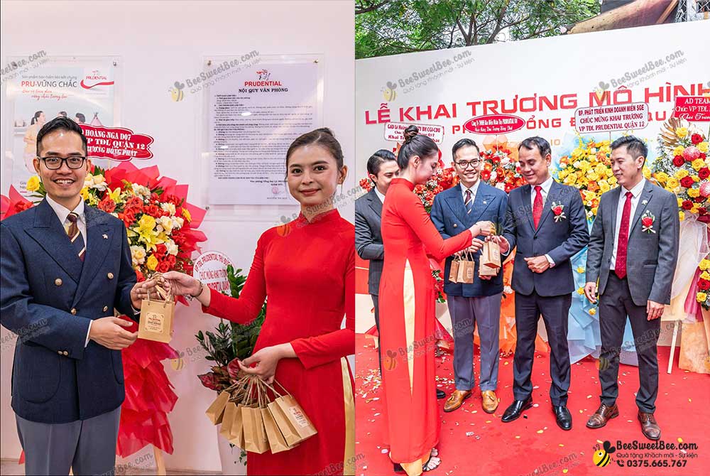 Trao tay món quà tặng ngọt ngào cho khách mời tại chi nhánh Prudential 10/12/2024