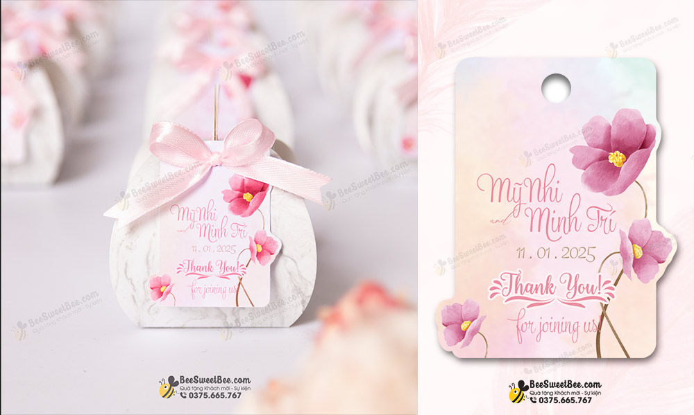 Quà tặng chocolate cho khách tham dự đám cưới của cô dâu chú rể Mỹ Nhi & Minh Trí 11/01/2025