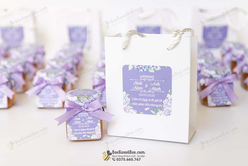 Quà tặng mật ong cho khách mời đám cưới của cô dâu chú rể Ánh Minh & Hoài Nam 09/05/2025