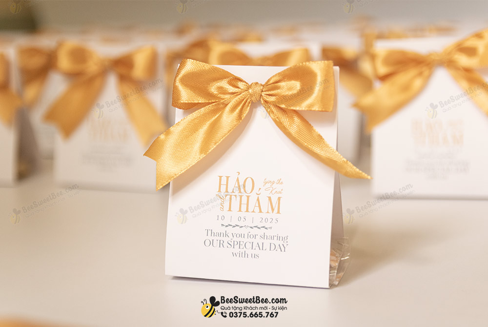 Set quà tặng chocolate Sweet Home đáp lễ khách mời đám cưới của cô dâu chú rể Thắm & Hảo 10/05/2025