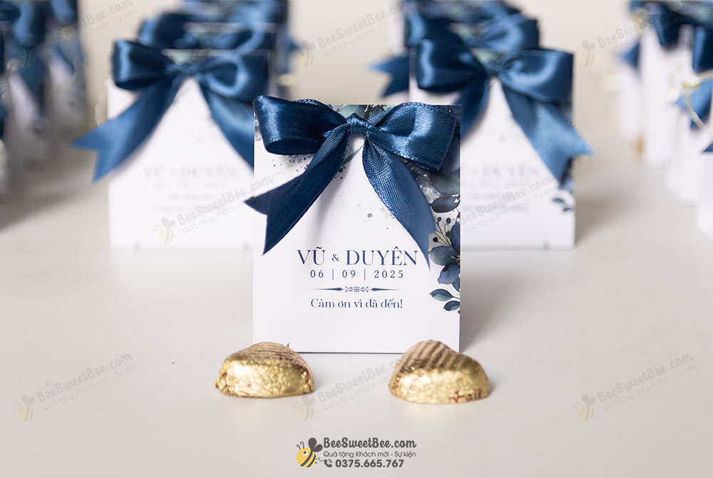 Set quà tặng chocolate Sweet Home cảm ơn khách mời đám cưới của cô dâu chú rể Vũ & Duyên 06/09/2025