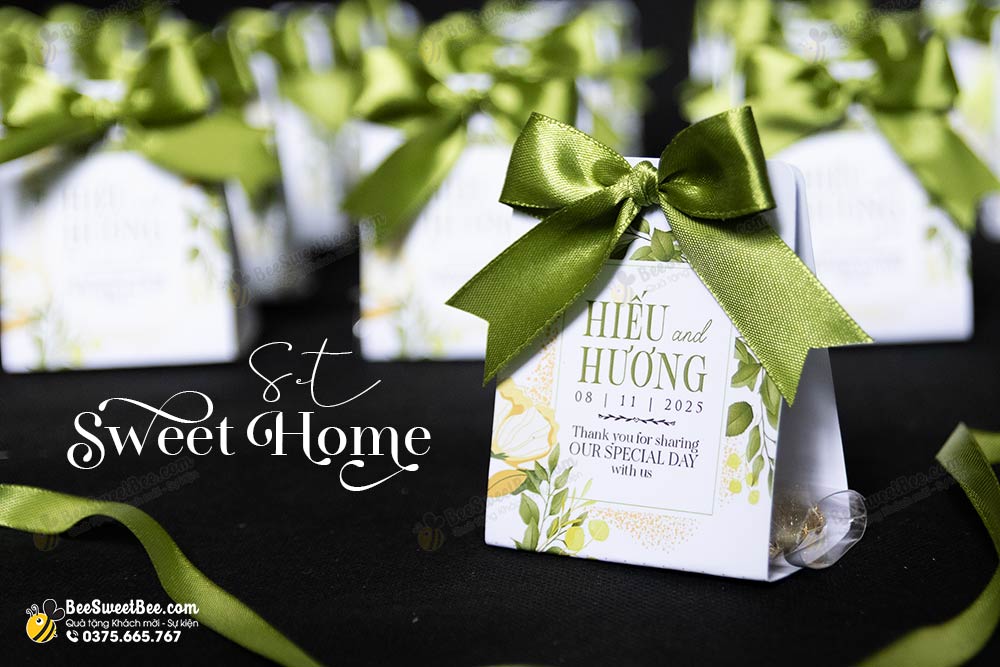 Set quà tặng chocolate Sweet Home đáp lễ khách mời đám cưới của cô dâu chú rể Hiếu & Hương 08/11/2025