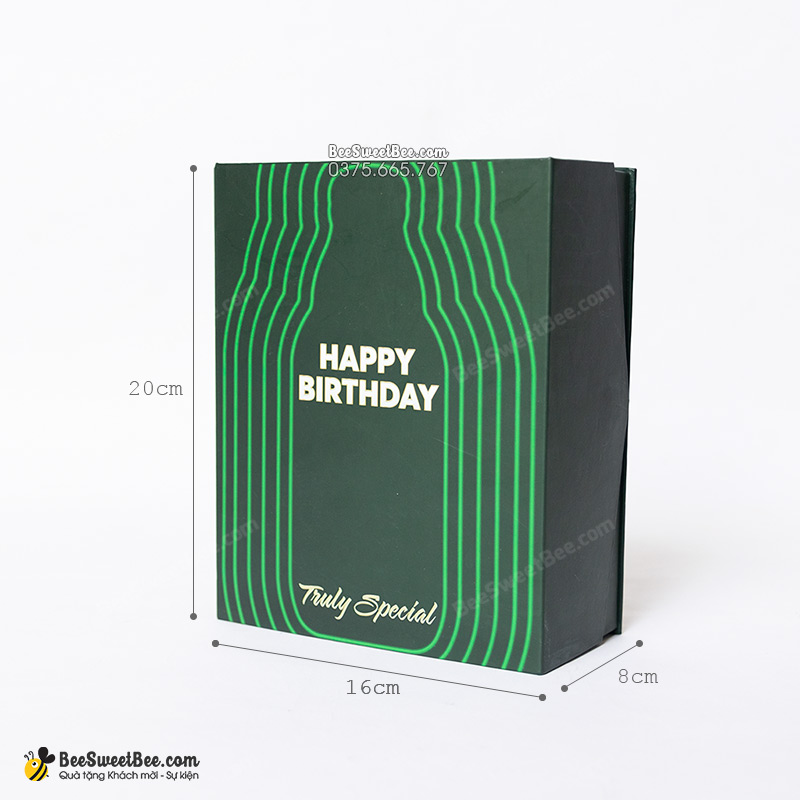 Chất liệu hộp cứng cáp cùng nắp đậy nam châm lịch sự