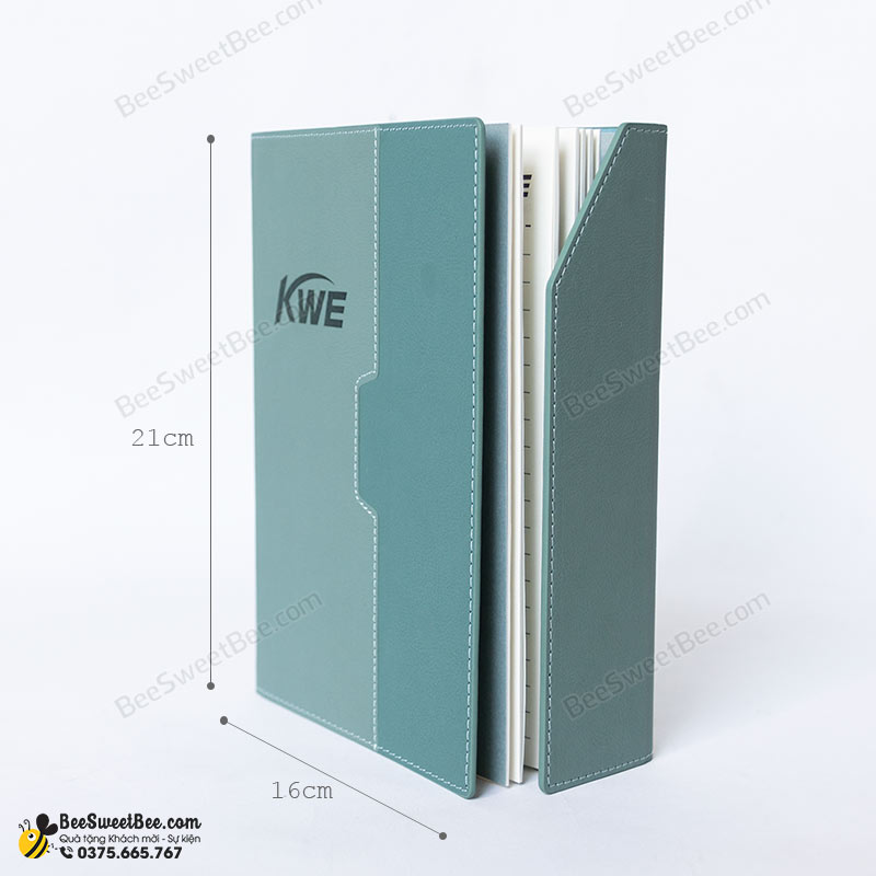 Kích thước quà tặng sổ tay dán gáy BST002