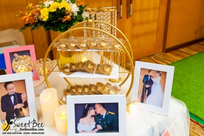 Quà tặng cảm ơn khách mời đám cưới của CDCR Quốc Tài & Trúc Linh trên bàn Gallery- <a target='_blank' href='/qua-tang-chocolate-one-love-q15.html'>Xem sản phẩm</a>