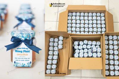 Quà tăng cảm ơn khách mời thôi nôi của gia đình bé Hùng Phát 09/11/2025- <a target='_blank' href='/qua-tang-mat-ong-hu-luc-giac-85ml-trang-tri-boc-nap-lo-tag-cam-on-que-go-lay-mat-q74.html'>Xem sản phẩm</a>