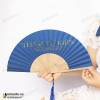 Quà tặng quạt vải in 2 mặt kích thước 21cm