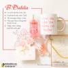 Set quà tặng B.Dahlia: Ly sứ - Xịt thơm body mist - Đá massage 