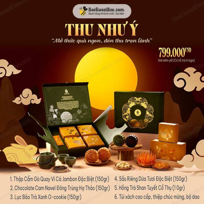 Set bánh trung thu Như Ý - Hạnh phúc đong đầy