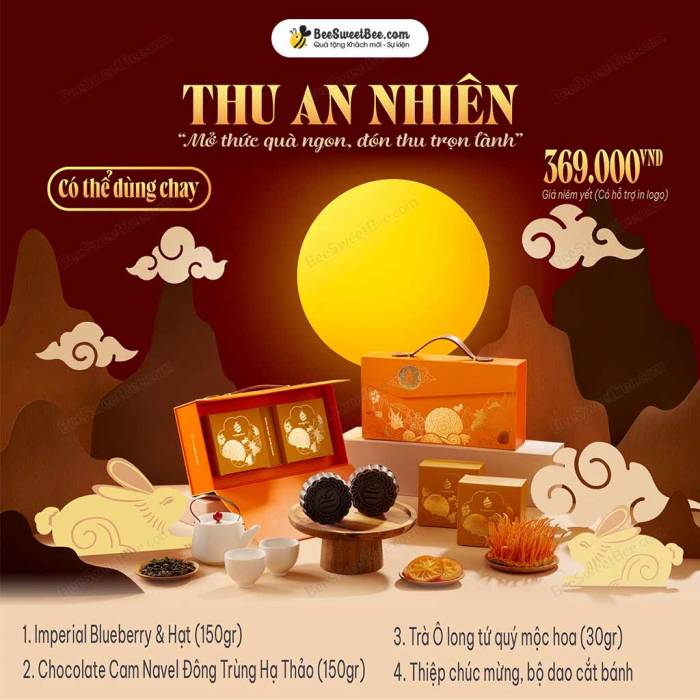 Set bánh trung thu An Nhiên - Set bánh chay thượng hạng 