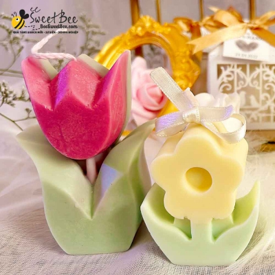 Quà tặng nến hình hoa