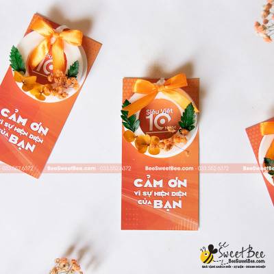 Quà tặng sáp thơm tròn cho khách mời