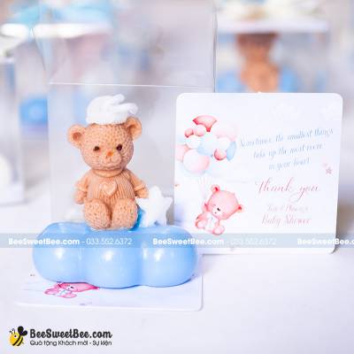 Quà tặng nến thơm Teddy Bear cho khách mời