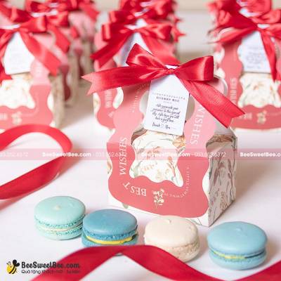 Set quà tặng 4 bánh Macaron cho khách mời hội nghị, sự kiện