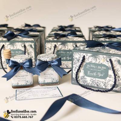 Bee 21 - Set quà tặng mật ong và trà hoa 200ml