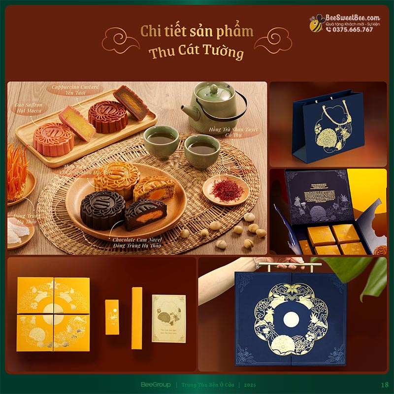 Chi tiết set bánh Thu Cát Tường