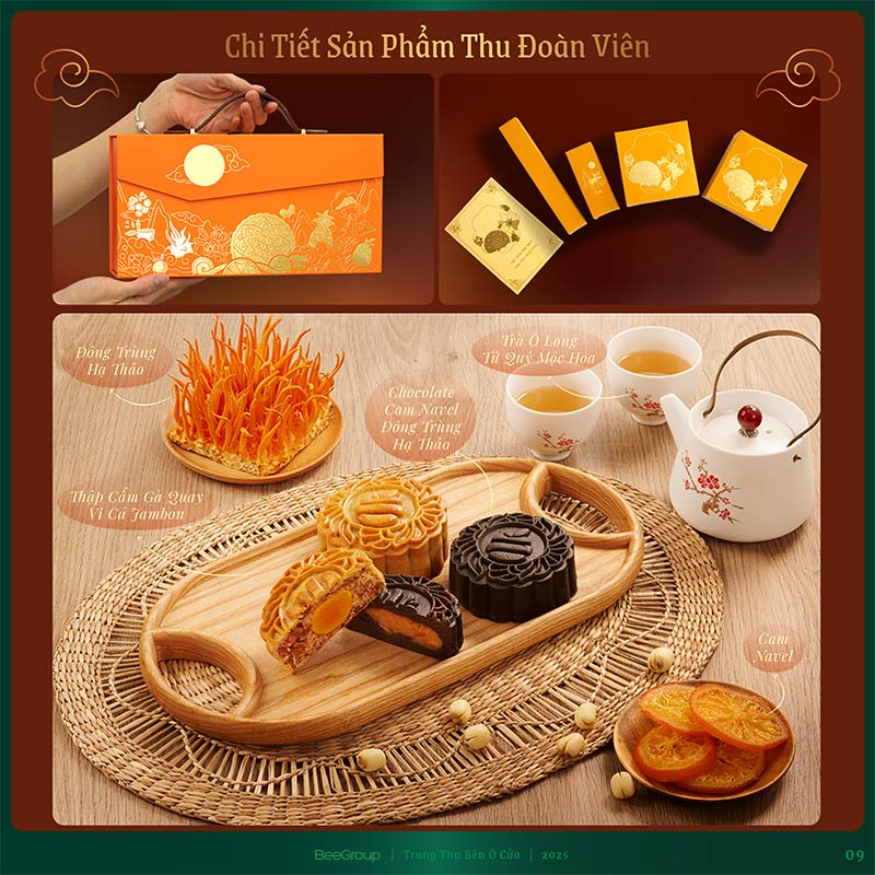 Chi tiết set bánh Thu Đoàn Viên