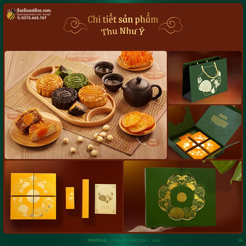 Chi tiết set bánh Thu Như Ý